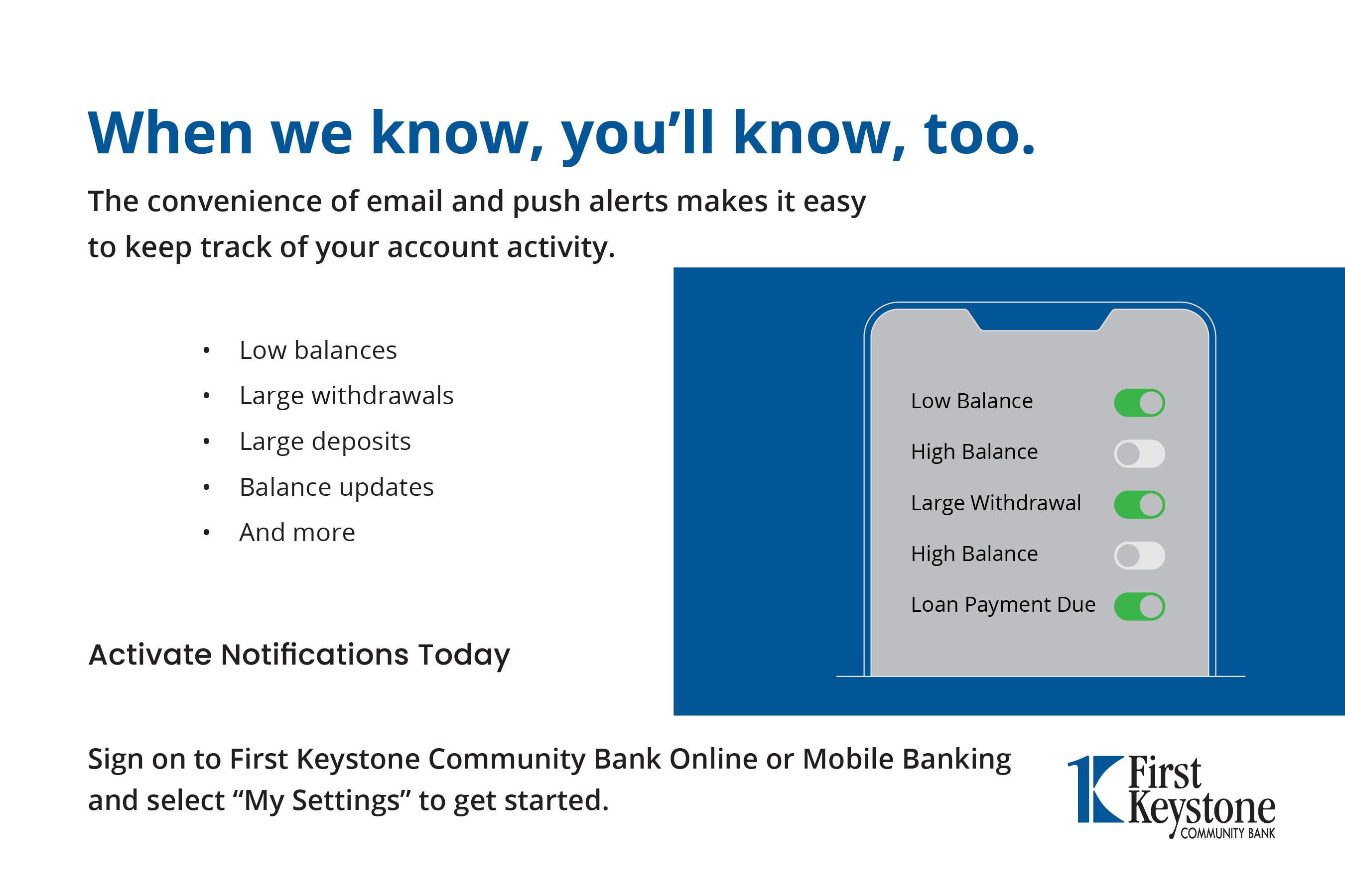 FKCB Email and Push Notifications