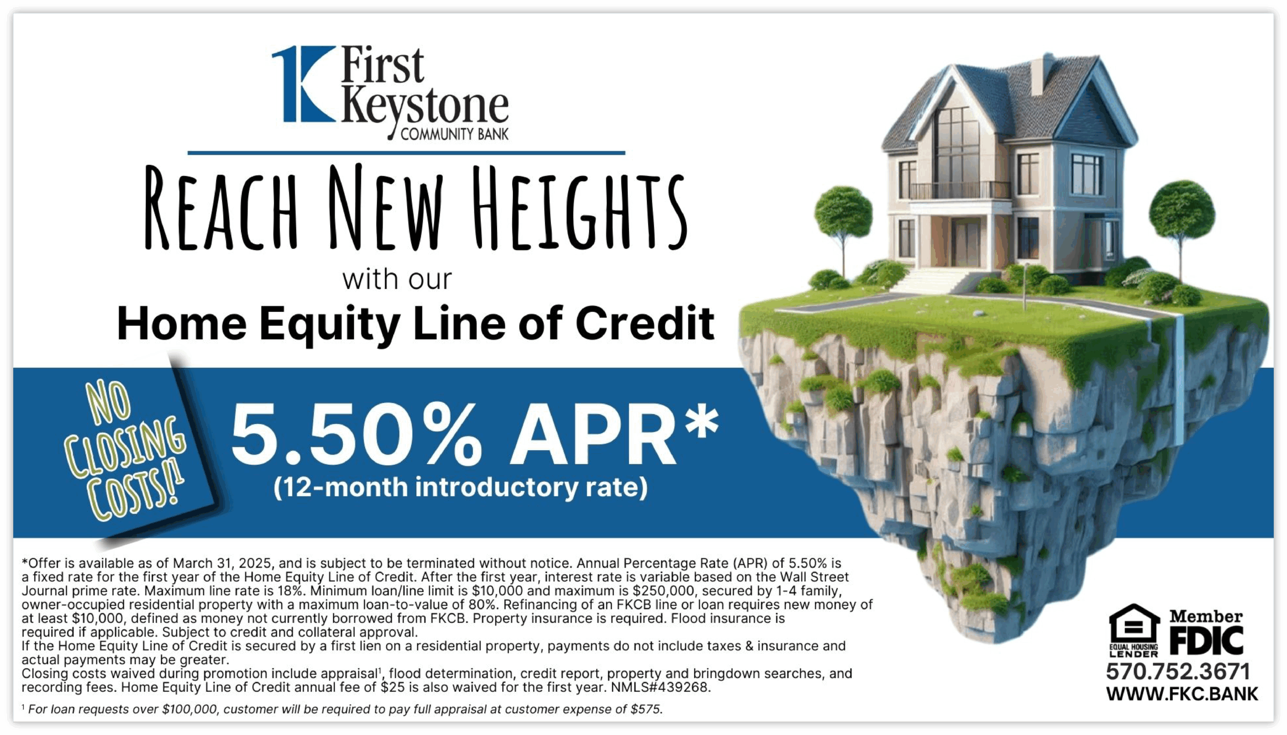 First Keystone Community Bank HELOC Ad