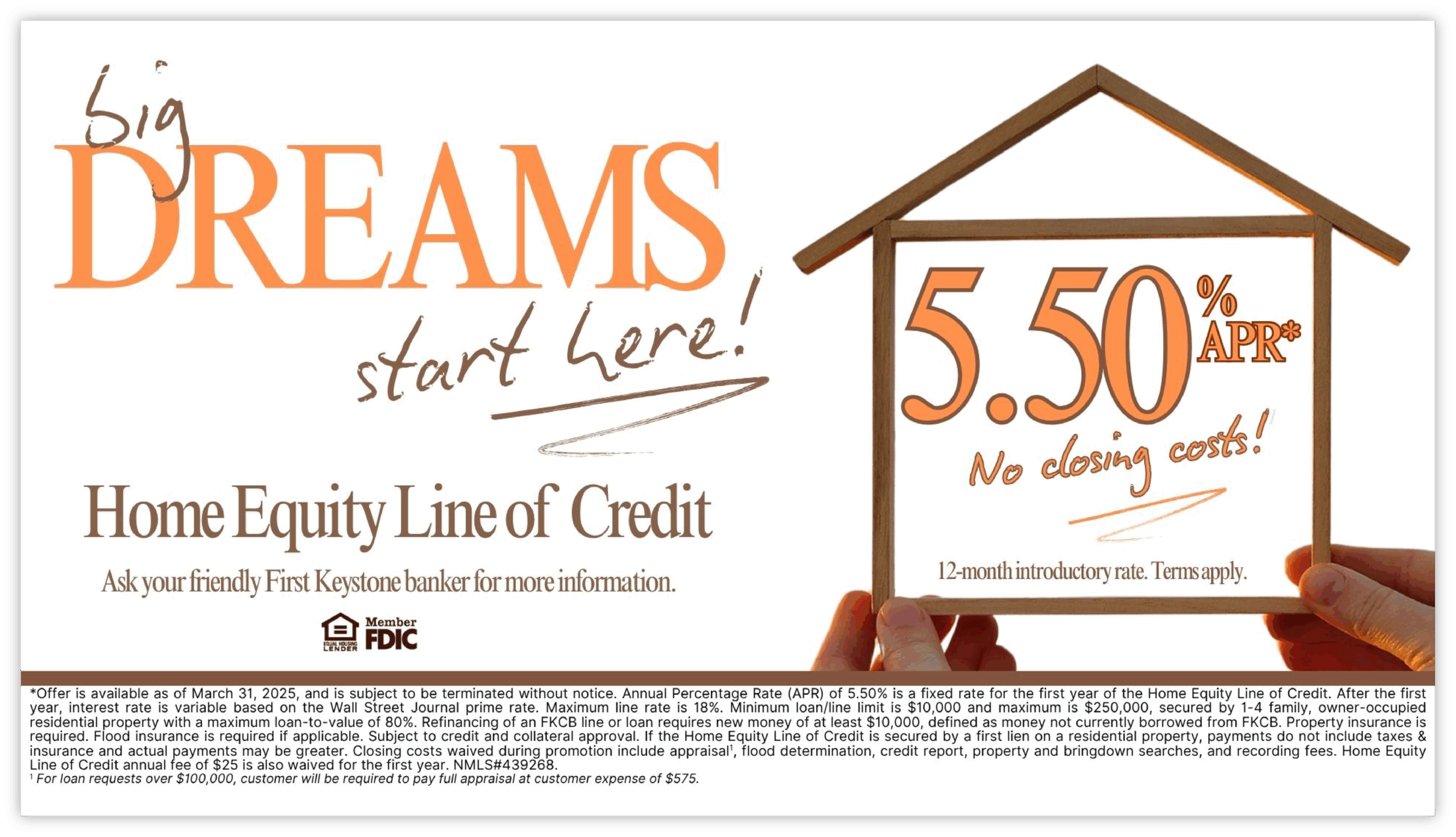 First Keystone Community Bank HELOC Ad